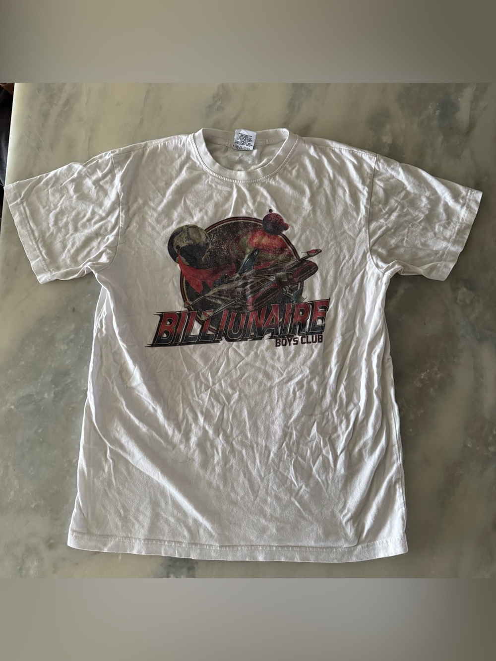 Billionaire Boys Club Space Crewneck White Shirt Size L